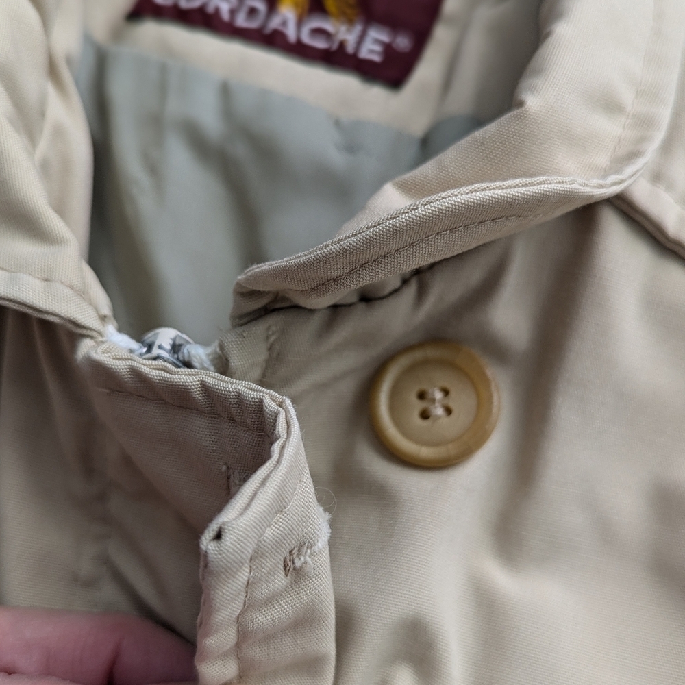 Vintage Jordache USA Beige Bomber Jacket Women’s Small Classic 80s Preppy Coat - Picture 6 of 13